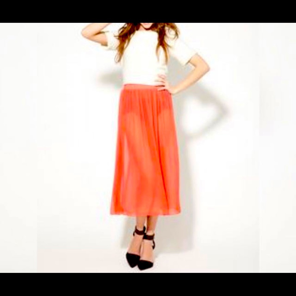 American Apparel long chiffon skirt!